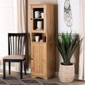 Baxton Studio Lauren Modern and Contemporary Oak Brown Finished Wood Buffet and Hutch Kitchen Cabinet 190-11983-ZORO